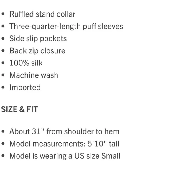 NWT CYNTHIA ROWLEY SILK DRESS💖 - Picture 5 of 5